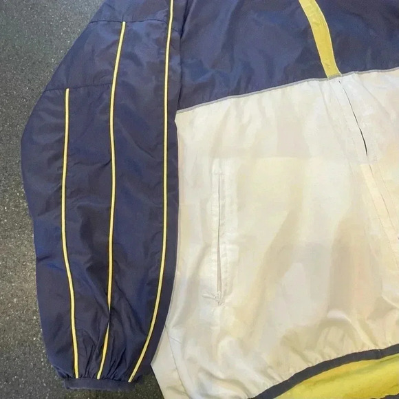 Vintage Nike Windbreaker Mens Size XL Track Jacket 90s Blue Gold Colorblock EUC - Picture 8 of 10